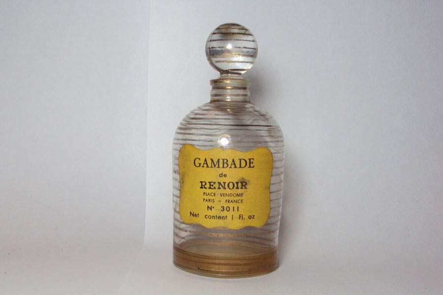 Gambade 1 Fl oz bouchon émeri Hauteur 9.8 cm de Renoir 