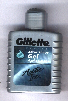 gel after-shave Artic Ice 25 ml plein bouteille plastique  de Gillette 
