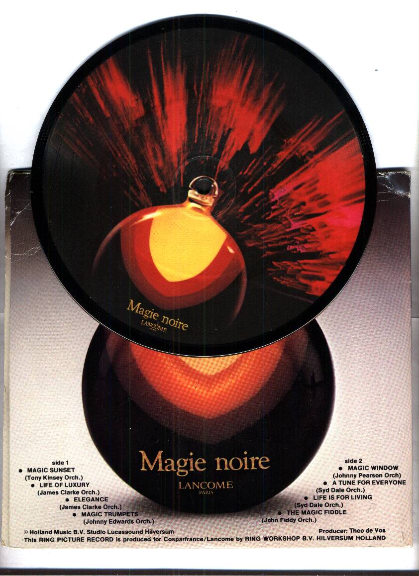 disque 45 tr Magie noire tres belle piece avec sa pochette abimée  de Lancôme 