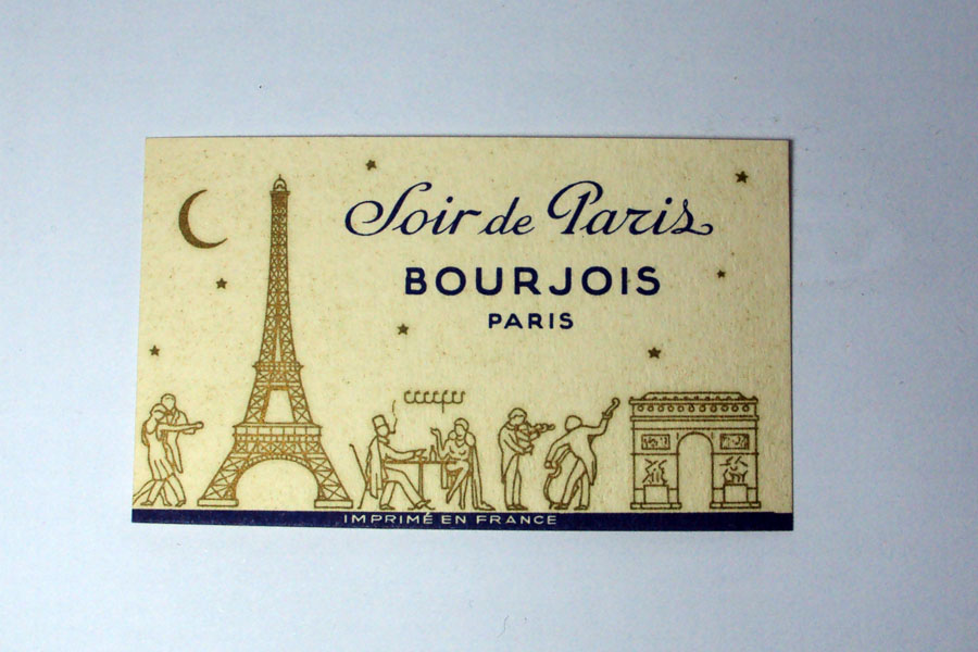 Soir de Paris Carte parfumée 8.7 * 5.2 cm de Bourjois 