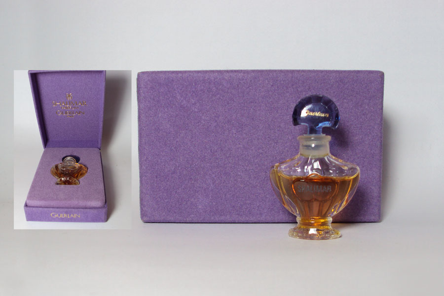 Shalimar Parfum 2 ml seconde version pied étroit PLEIN  de Guerlain 