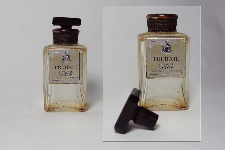 Pretexte flacon du parfum bouchon émerisé hauteur 4.7 cm étiquette sale de Lanvin 
