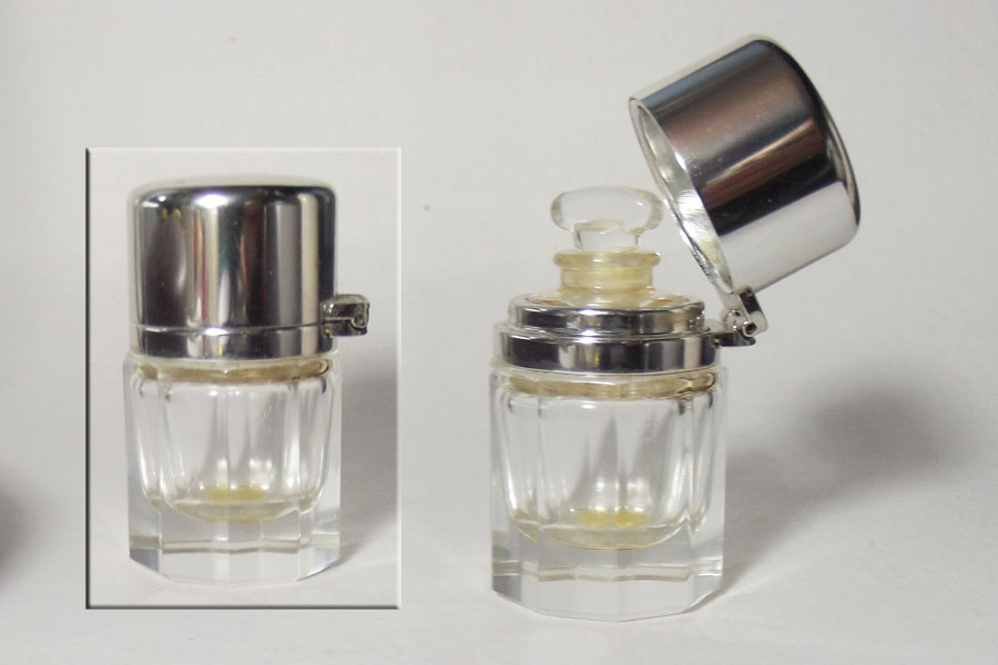 Escape Flacon Du parfum 7 ml vide Bouchon en verre couvre bouchon en métal de Klein Calvin 